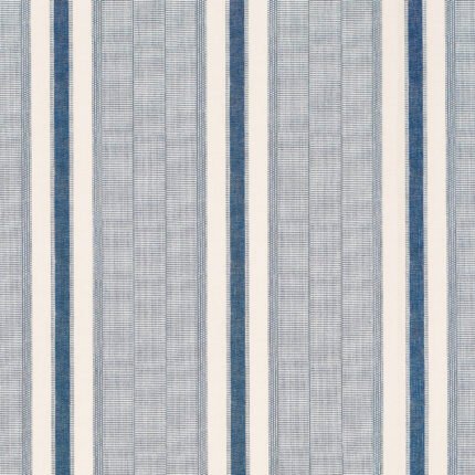 IPALA STRIPE VINYL OCEAN Wallpaper by Schumacher