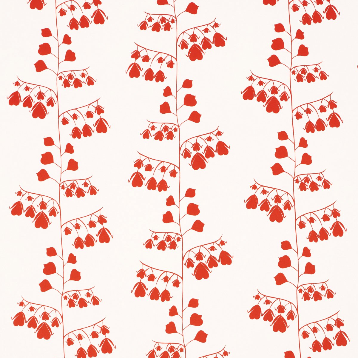 5015861.jpg BLEEDING HEARTS RED Wallpaper by Schumacher - Image 1