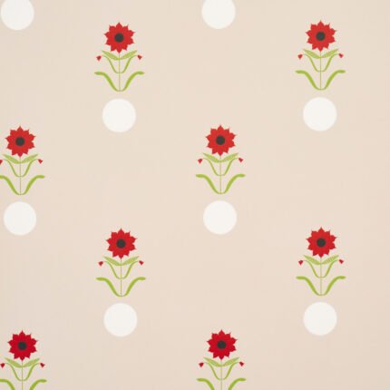 FORGET ME DOTS NEUTRAL Wallpaper by Schumacher