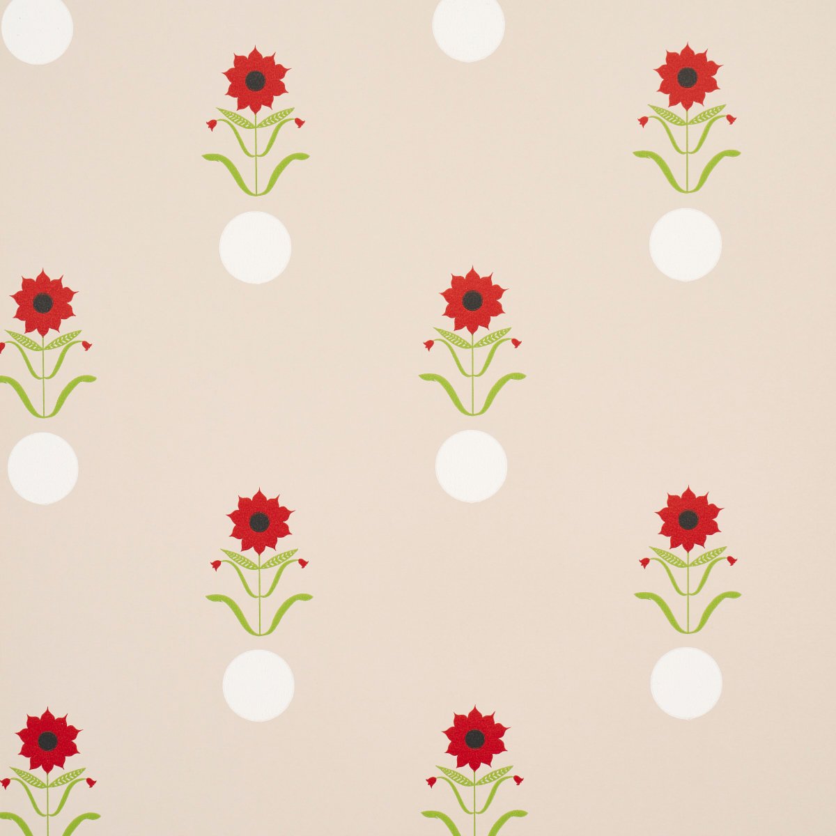 FORGET ME DOTS NEUTRAL Wallpaper by Schumacher Neutral