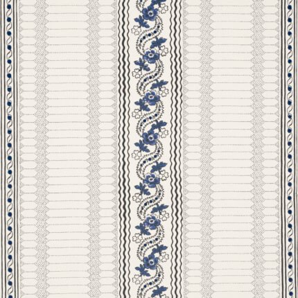 Serena Stripe BLUE Wallpaper by Schumacher