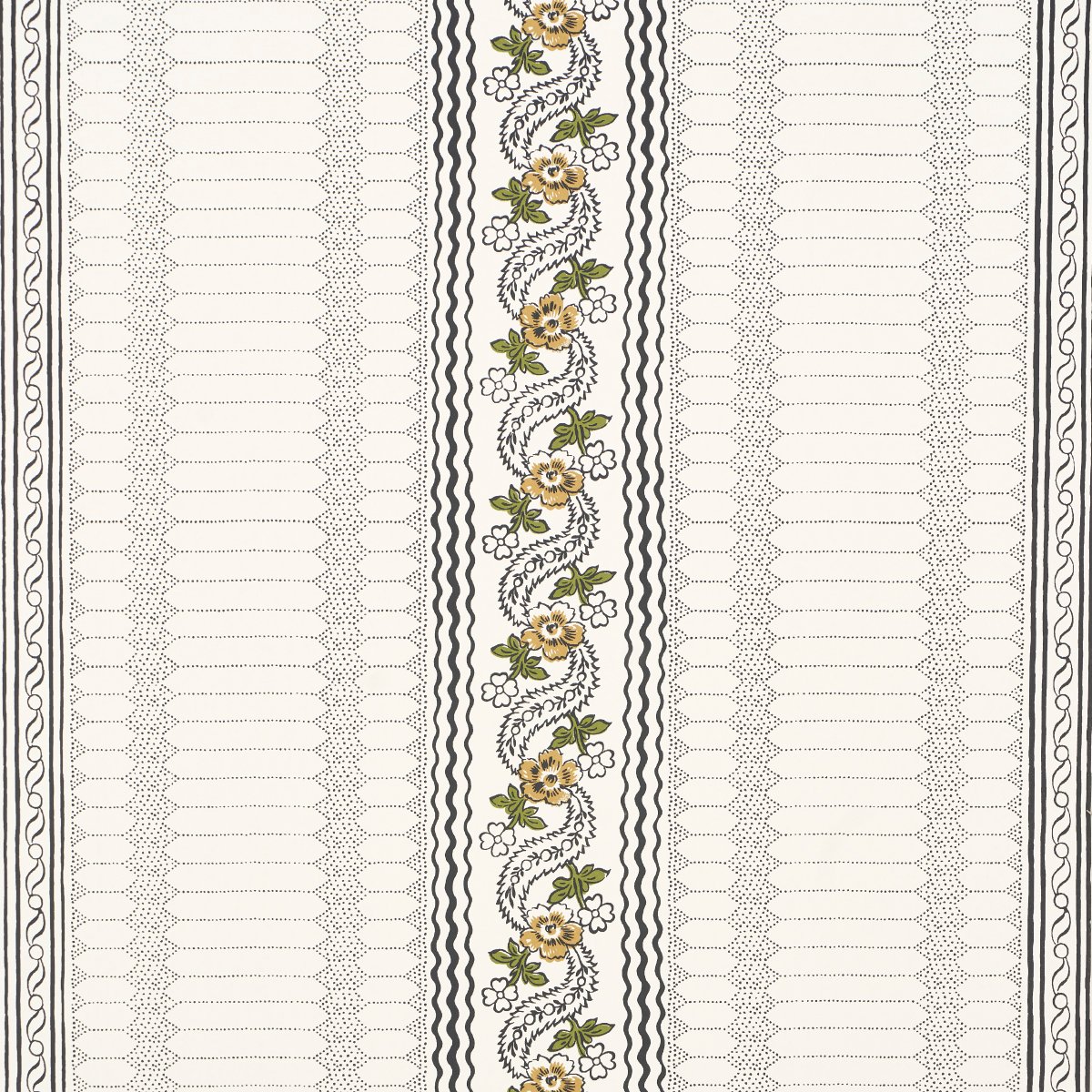 Serena Stripe OCHRE Wallpaper by Schumacher Ochre