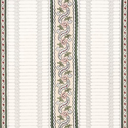 Serena Stripe ROSE Wallpaper by Schumacher
