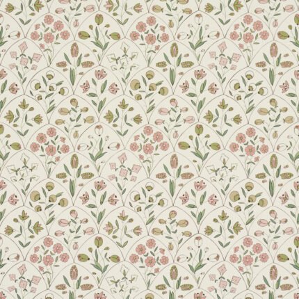 FRANCES SCALLOP FLORAL PETAL Wallcovering by Schumacher