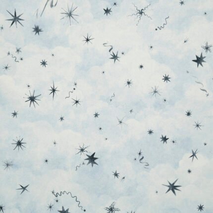 Luminaries CLEAR BLUE Wallcovering by Schumacher