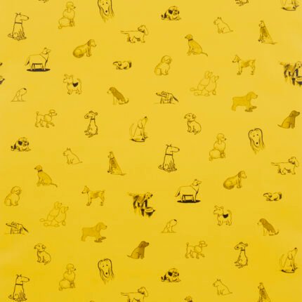 Good Dogs Everywhere TAXI-CAB YELLOW Wallcovering by Schumacher