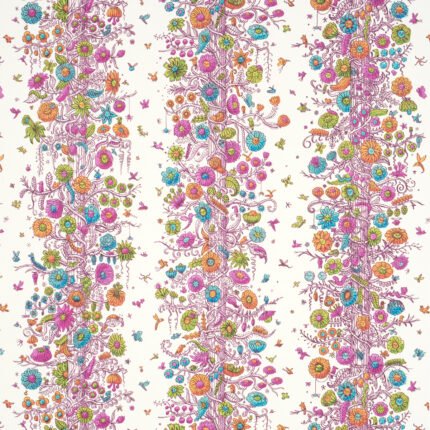 Edward Steed's Towers Of Flowers MULTICOLOR BURST Wallcovering by Schumacher