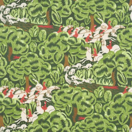 Margaret Schloeman's Fox Chase FOREST Wallcovering by Schumacher