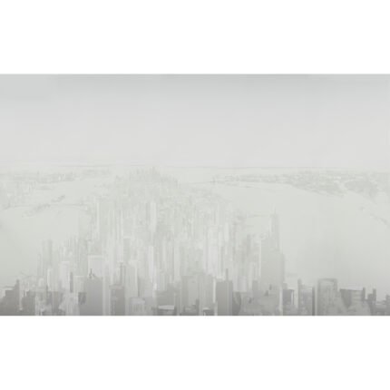 Pascal Campion's New York Skyline SOFT GRAY Panel Set by Schumacher