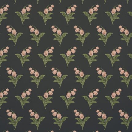 LILY OF THE VALLEY MIDNIGHT Wallpaper by Schumacher