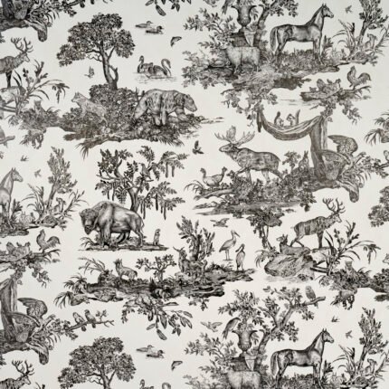 Western Toile CARBON Wallcovering by Schumacher