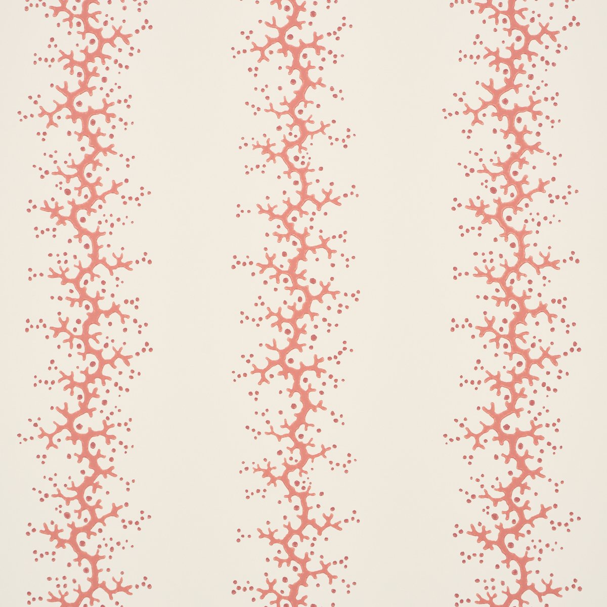 5016450.jpg Coral Stripe CORAL Wallpaper by Schumacher Wallflowers Wallpaper SCH-5016450