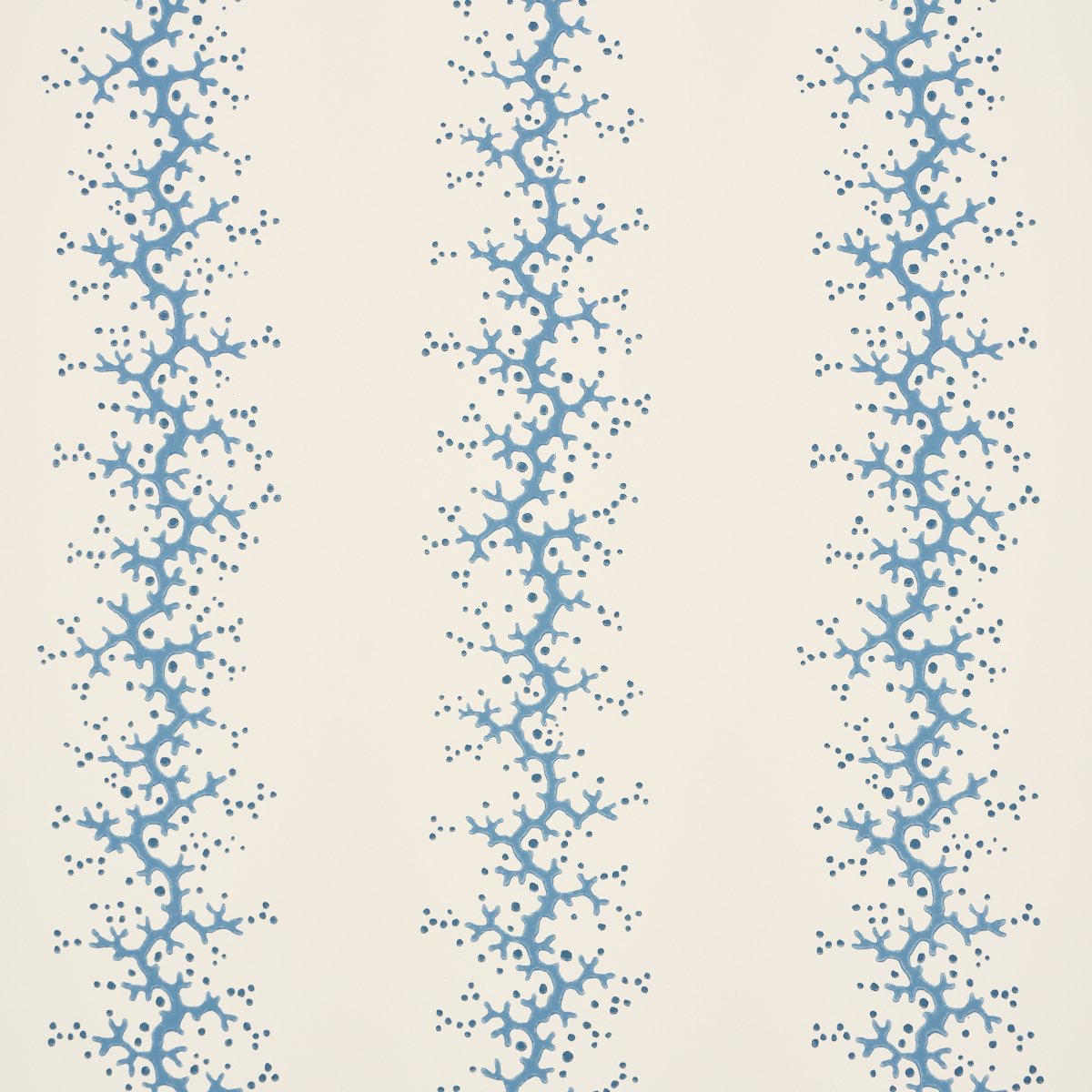 5016451.jpg Coral Stripe BLUE Wallpaper by Schumacher Wallflowers Wallpaper SCH-5016451