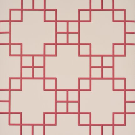GEORGETTE TRELLIS RED Wallpaper by Schumacher A Love Affair Wallpaper SCH-5016502