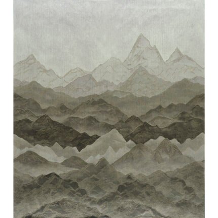 Atmospheric Landscape Panel Set MISTY MOUNTAINS Wallcovering by Schumacher