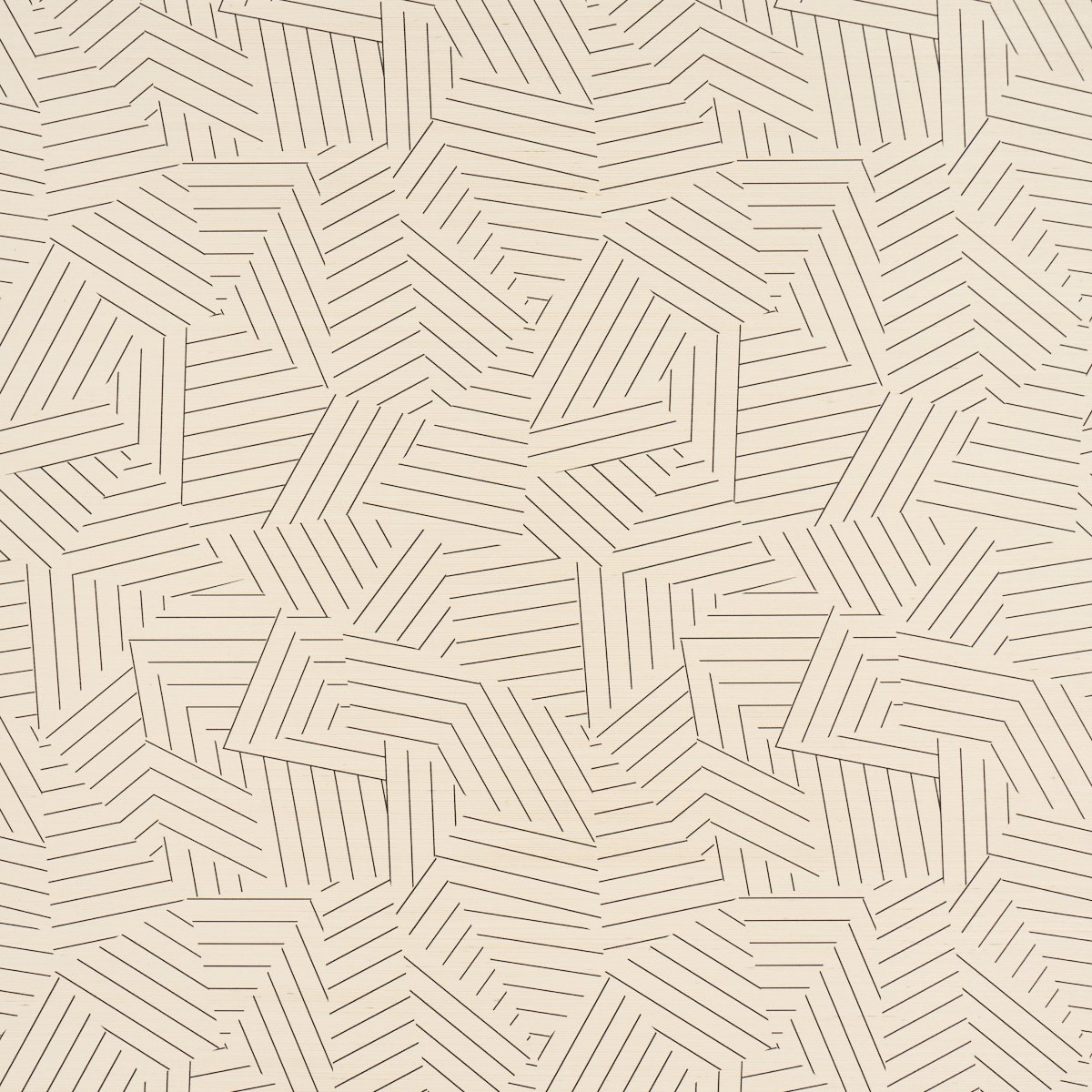 5016580.jpg Deconstructed Stripe Sisal BLACK Grasscloth Wallcovering by Schumacher Textured & Woven Wallcoverings Wallpaper SCH-5016580