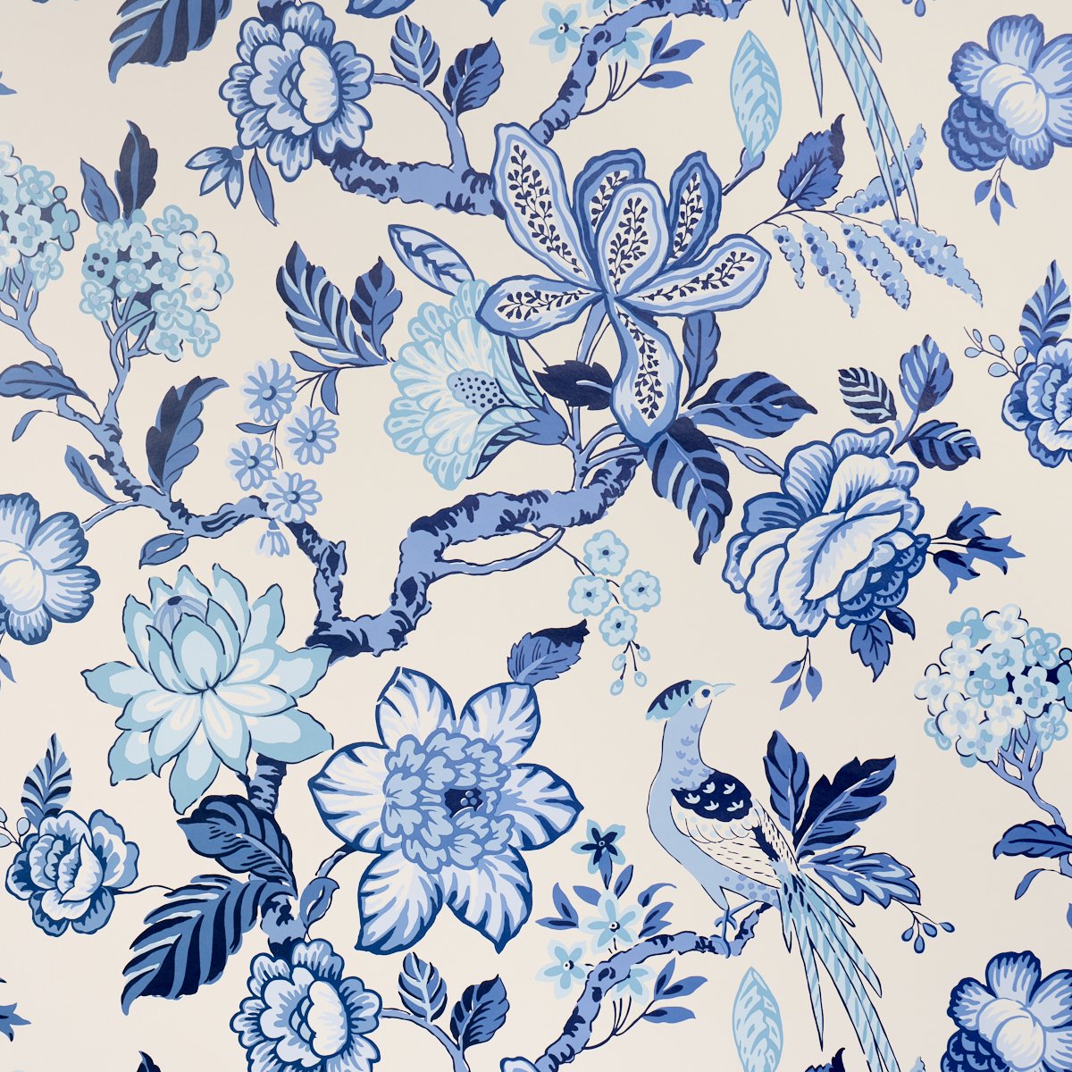5016660.jpg Huntington Gardens BLEU MARINE Wallcovering by Schumacher - Image 1