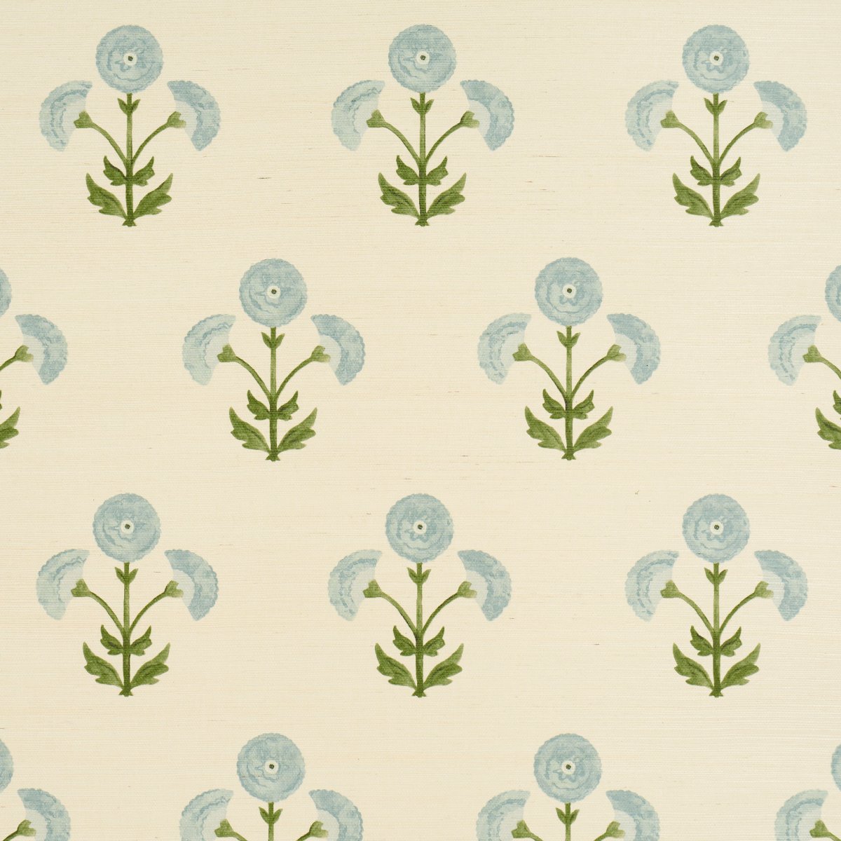5016671.jpg Saranda Flower Sisal SKY Grasscloth Wallcovering by Schumacher Perennial Favorites Wallpaper SCH-5016671