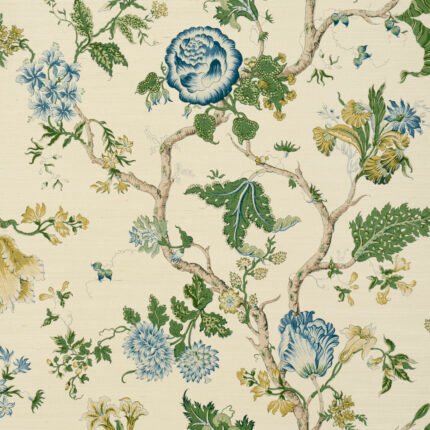 Josephine Sisal PEACOCK Grasscloth Wallcovering by Schumacher