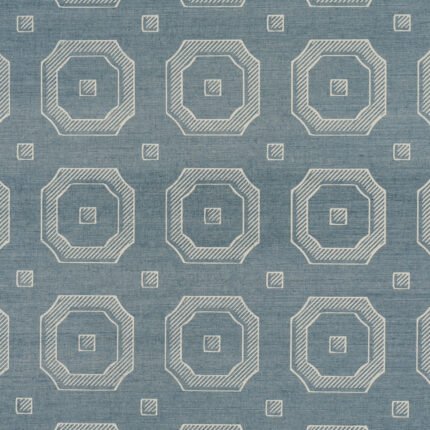 BEVELED FRAME SISAL DENIM Grasscloth Wallcovering by Schumacher Textured & Woven Wallcoverings Wallpaper SCH-5016730