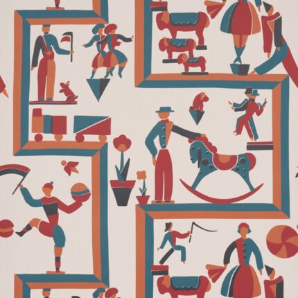 Vally Circus MULTI Wallpaper by Schumacher