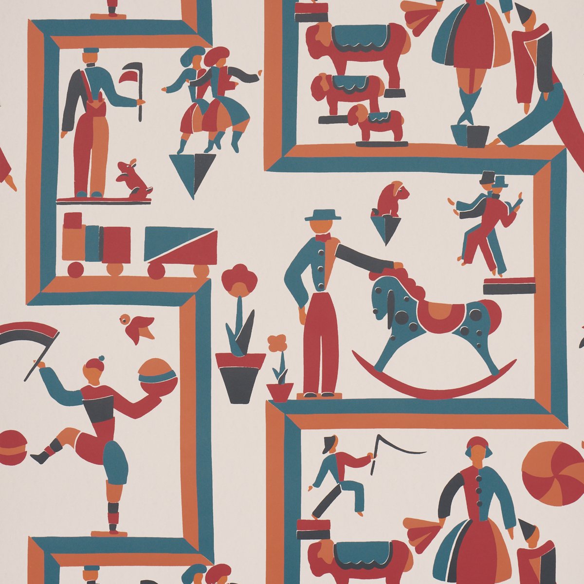 5016790.jpg Vally Circus MULTI Wallpaper by Schumacher - Image 1