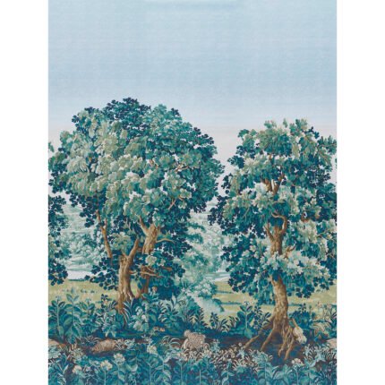 La Forêt 3 Panel Set AUTUMN GREEN FOREST Panel Set by Schumacher