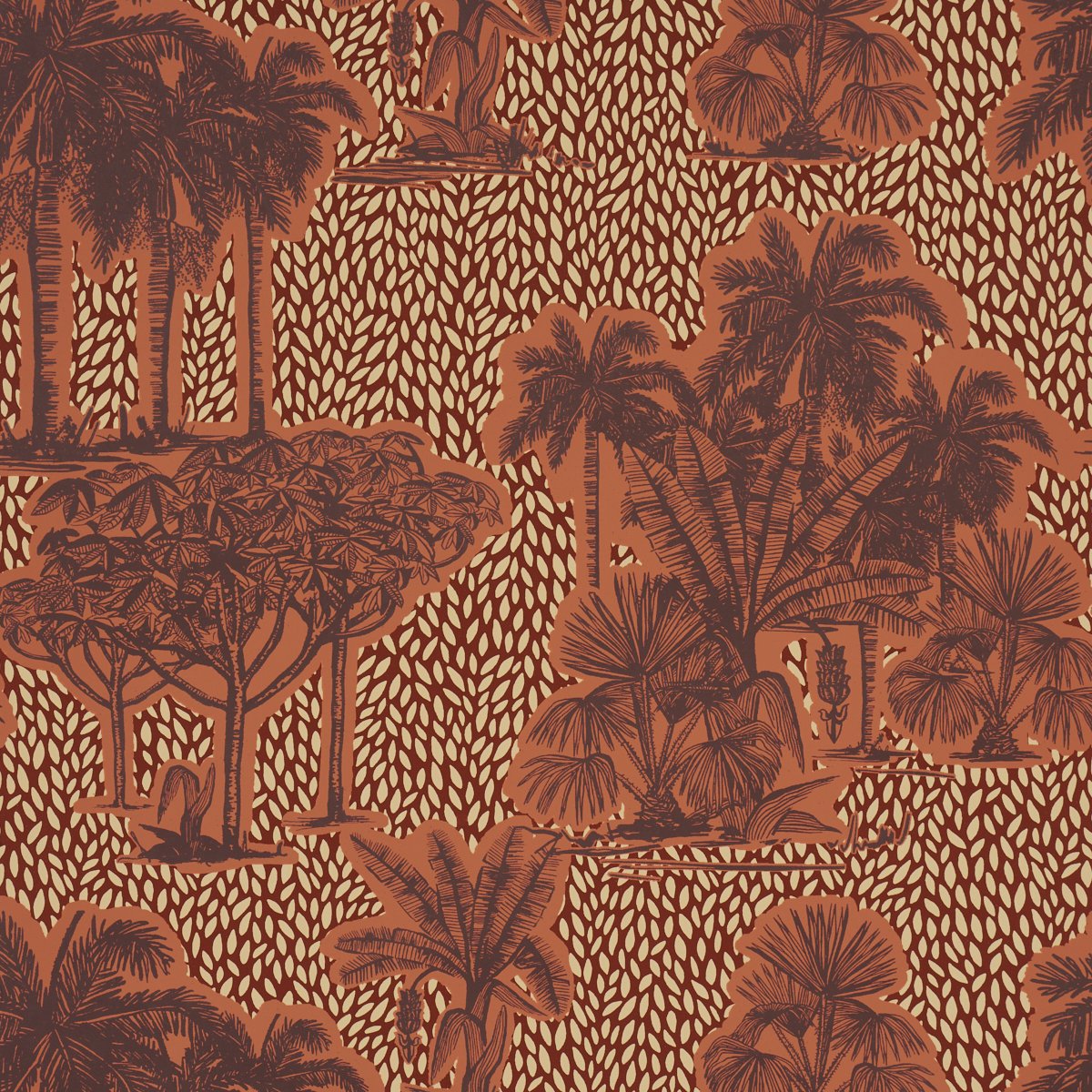 5016921.jpg Tropical Safari Print SUNSET IN LOS LLANOS Wallpaper by Schumacher - Image 1