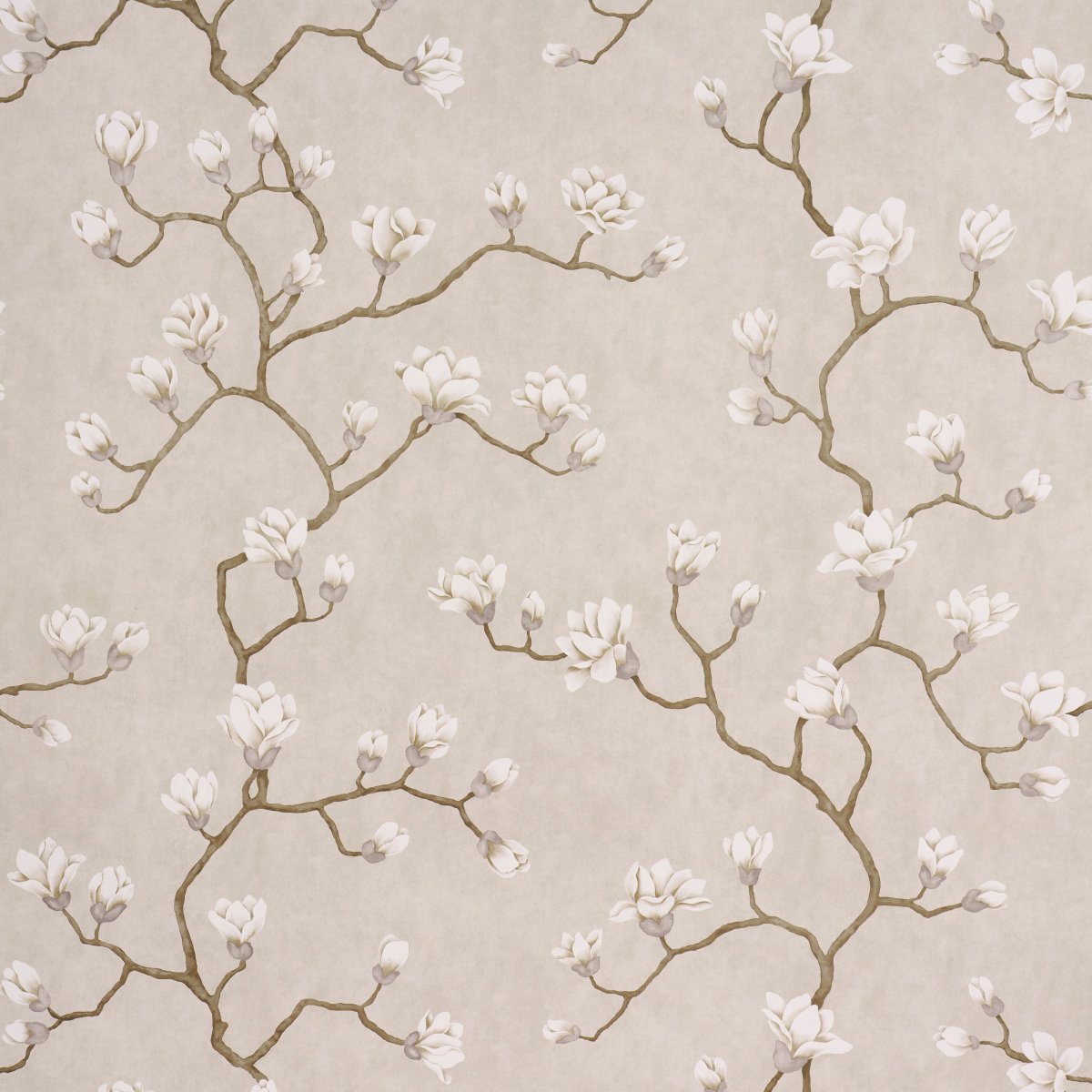 5016931.jpg Magnolia Tree GRISAILLE Wallcovering by Schumacher Botanical Garden Wallpaper SCH-5016931