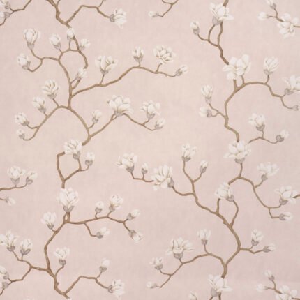 Magnolia Tree DUSTY BLUSH Wallcovering by Schumacher Botanical Garden Wallpaper SCH-5016933