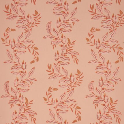 Vagary Vines PAPAYA Wallpaper by Schumacher