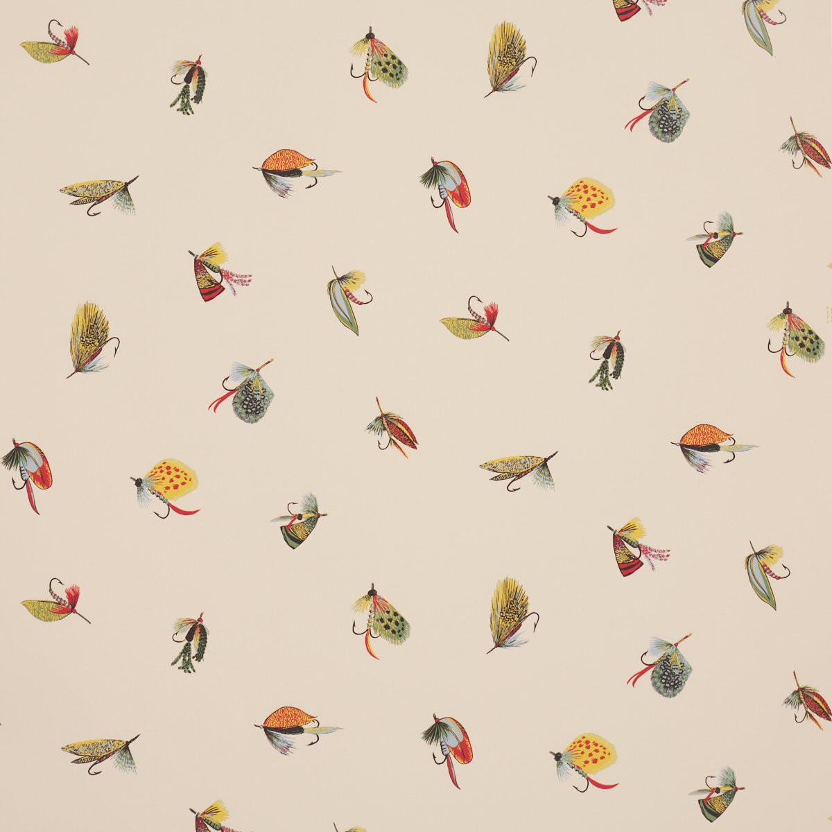 5016990.jpg Fly Fishing IVORY Wallcovering by Schumacher - Image 1