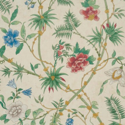 Arasi Botanical PARCHMENT Wallcovering by Schumacher