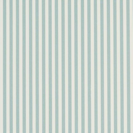 Emma Stripe Narrow AQUA Wallcovering by Schumacher