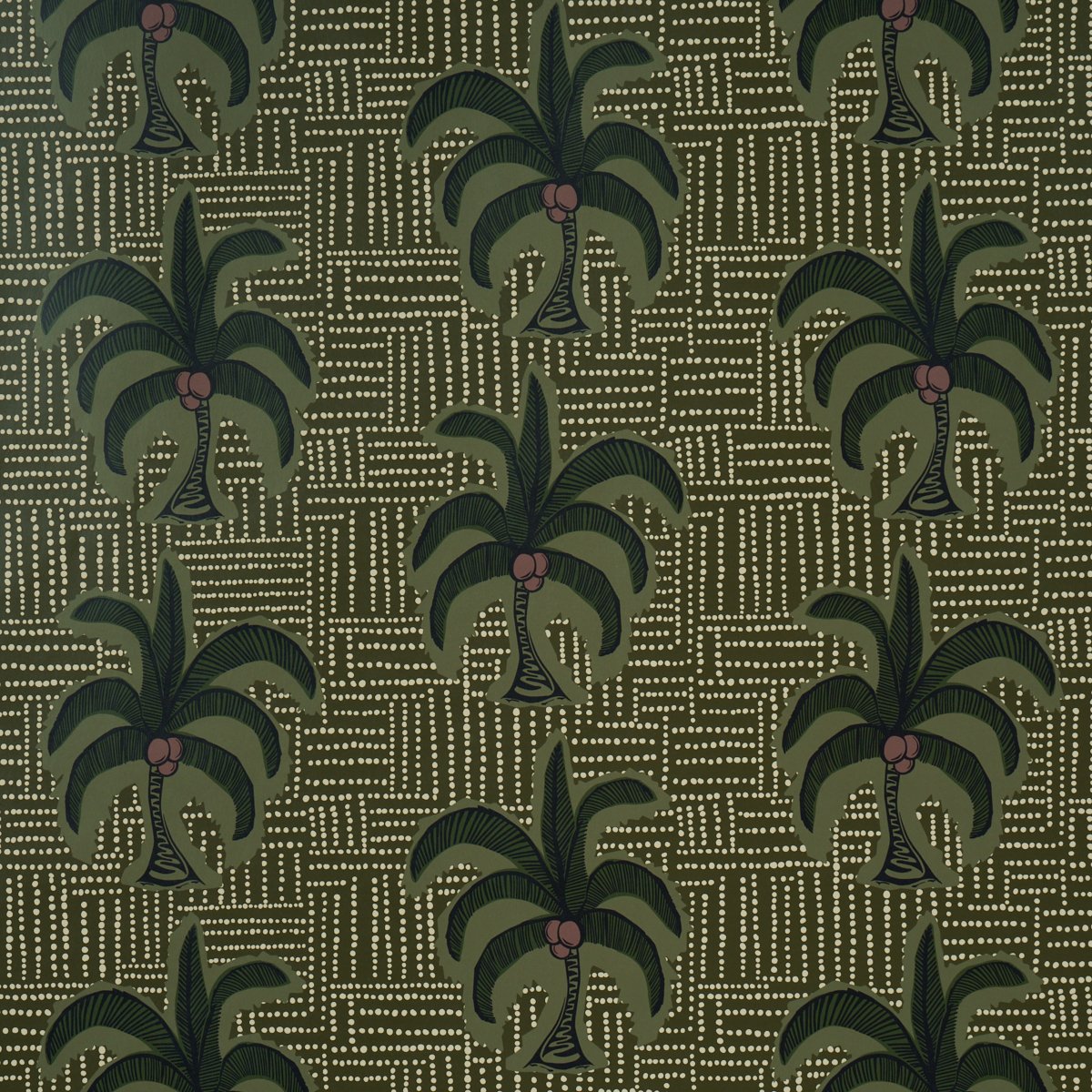 5017240.jpg Agua De Coco PALM TREE GREEN Wallcovering by Schumacher - Image 1