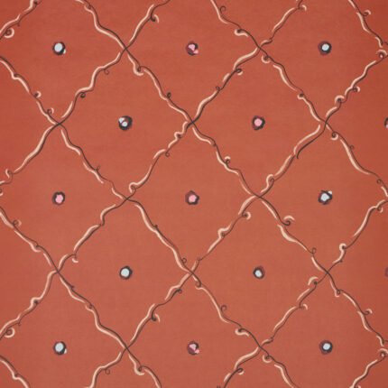 Colette RED Wallcovering by Schumacher