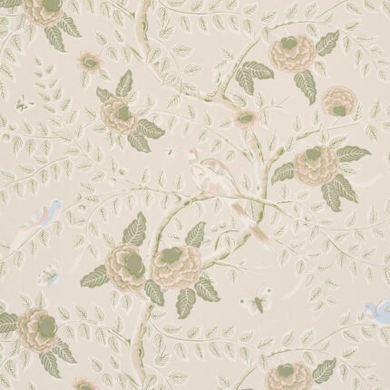 Tole Bird PETAL Wallpaper by Schumacher
