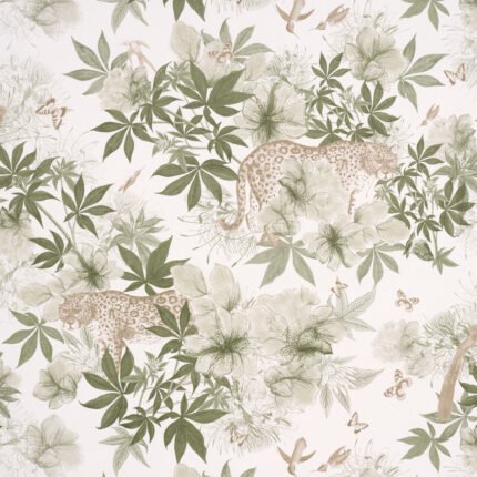 Nocturnum IVORY & OLIVE Wallcovering by Schumacher