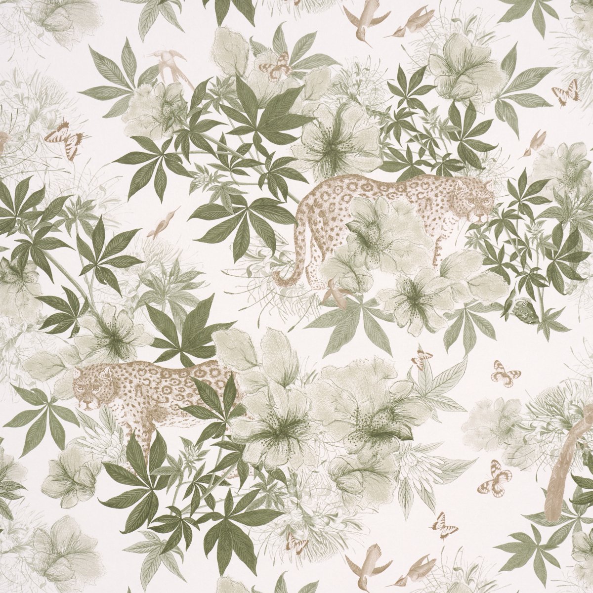 5017570.jpg Nocturnum IVORY & OLIVE Wallcovering by Schumacher - Image 1