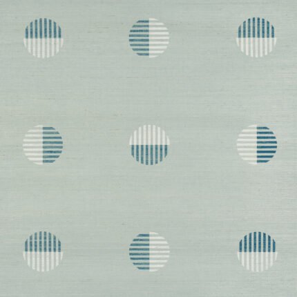 Ando Hand Blocked Sisal CHAMBRAY Grasscloth Wallcovering by Schumacher