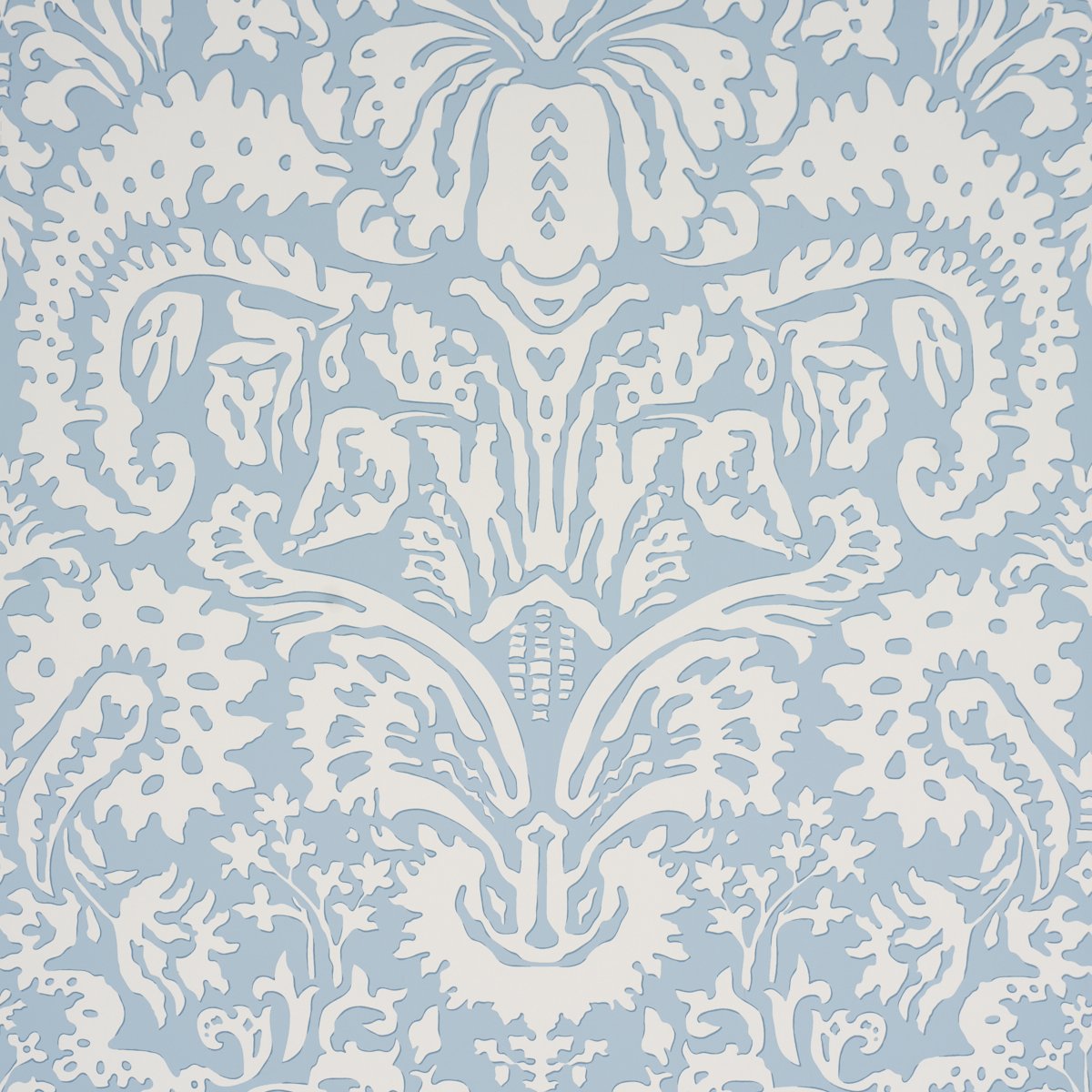 5017721.jpg SUFFOLK DAMASK BLUE Wallcovering by Schumacher Veere Grenney Wallpaper SCH-5017721