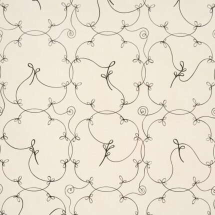 Broderie BLACK & IVORY Wallcovering by Schumacher