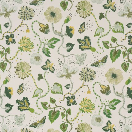 Gloriette GREEN Wallcovering by Schumacher