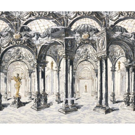 PALAZZO 4 PANEL SET ANTIQUE BLUE Panel Set by Schumacher