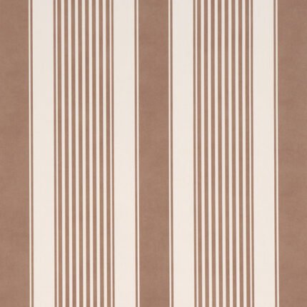 Summerville Stripe UMBER Wallcovering by Schumacher Striped Wallcoverings Wallpaper SCH-5018142