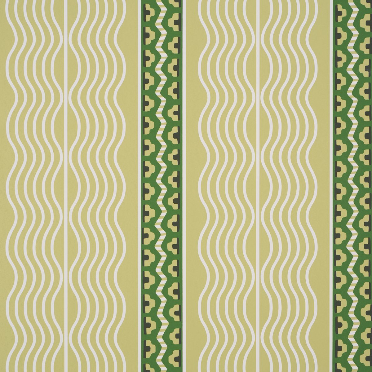 Crème Anglaise JUNIPER GREEN Wallpaper by Schumacher Juniper Green