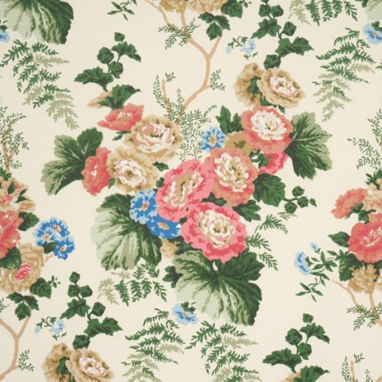 Wycombe Park RED & BLUE Wallcovering by Schumacher