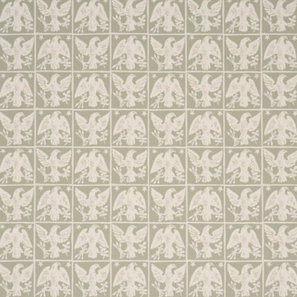 BARTON'S EAGLE HAND PRINT GREEN Wallcovering by Schumacher