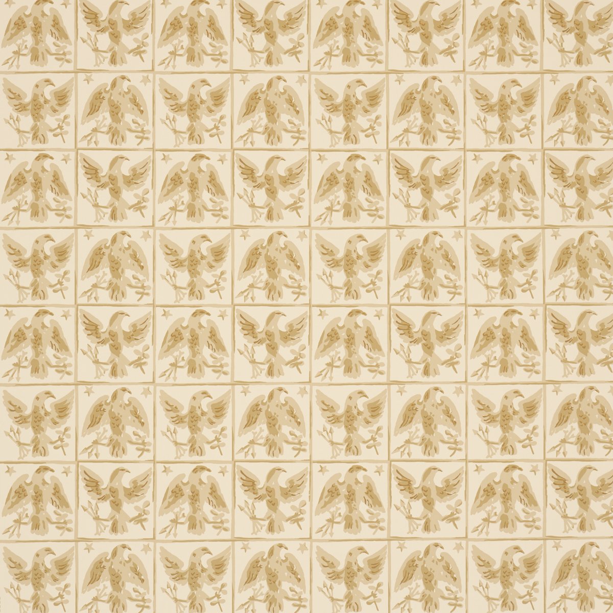 5018401.jpg BARTON'S EAGLE HAND PRINT YELLOW Wallcovering by Schumacher - Image 1