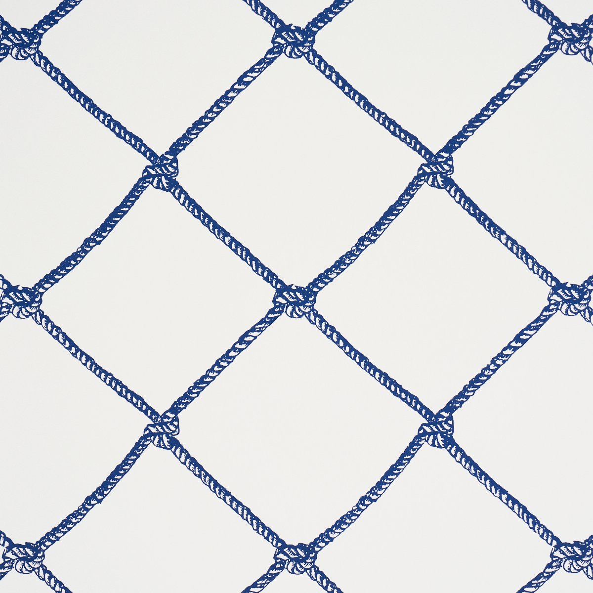 LARGE ROPE NAVY Wallcovering by Schumacher Navy